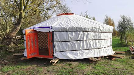 Die öffentliche Jurte in Grube ist eines von 40 erfolgreichen Bürgerbudget-Projekten von 2023.