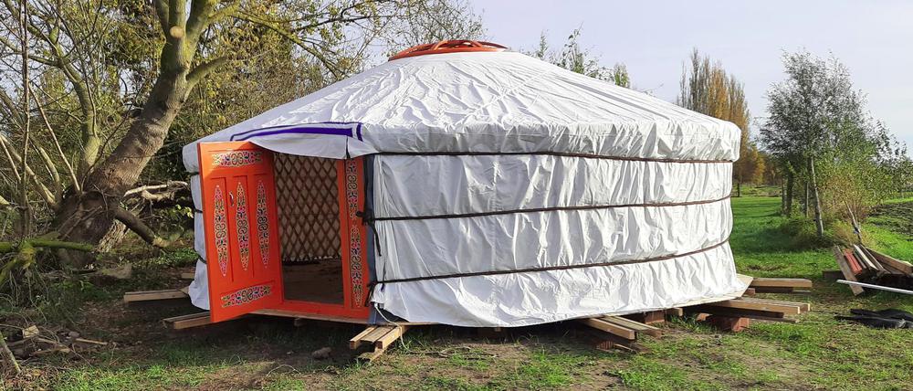 Die öffentliche Jurte in Grube ist eines von 40 erfolgreichen Bürgerbudget-Projekten von 2023.