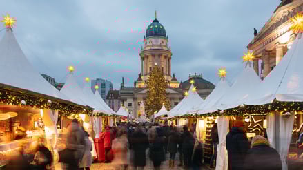 Der Weihnachtsmarkt auf dem Berliner Gendarmenmarkt. (Archivbild)