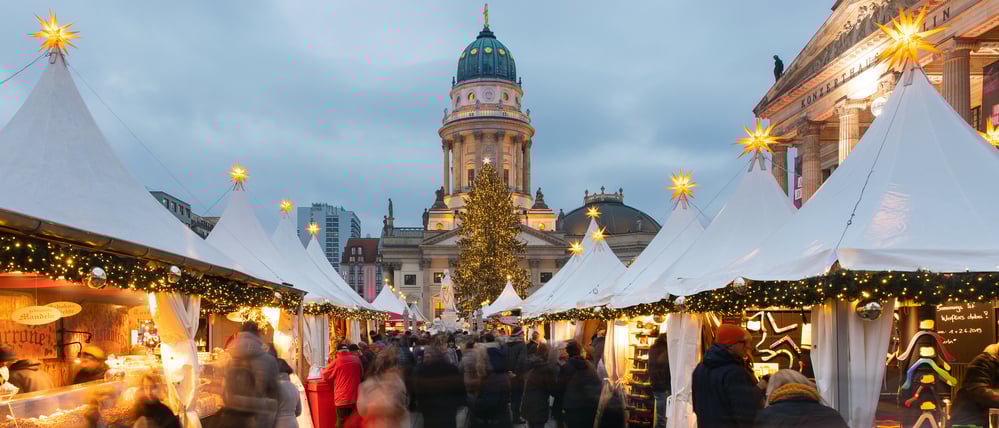Der Weihnachtsmarkt auf dem Berliner Gendarmenmarkt. (Archivbild)