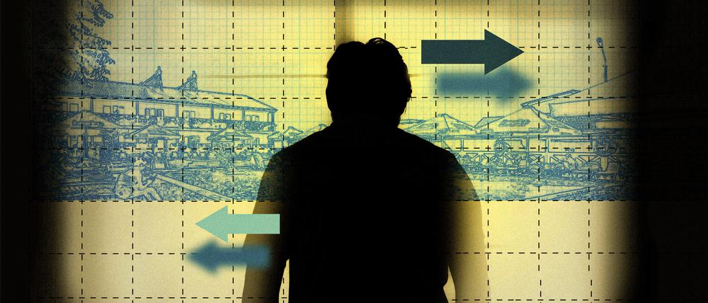 Montage ausschließlich für die Geschichte zur Enteignungen in der Ukraine