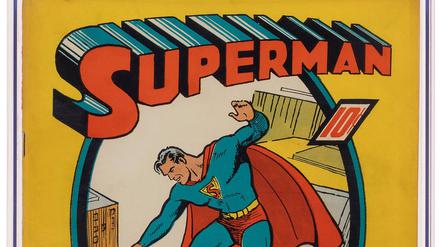 Dieses von Heritage Auctions/HA.com zur Verfügung gestellte Foto zeigt die erste Ausgabe der Superman Comic-Reihe aus dem Jahr 1939.