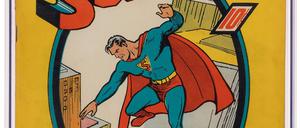 Dieses von Heritage Auctions/HA.com zur Verfügung gestellte Foto zeigt die erste Ausgabe der Superman Comic-Reihe aus dem Jahr 1939. 
