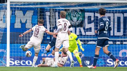 Alexander Rossipal erzielte den Führungstreffer für Dresden.