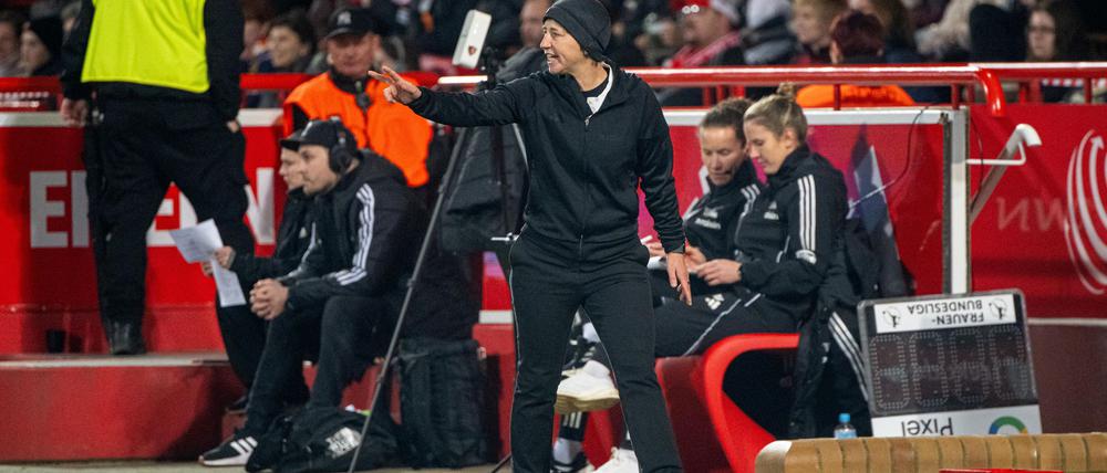 Union-Trainerin Ailien Poese konnte immerhin einen Punktgewinn feiern. (Archivbild)