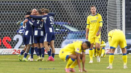 Wieder jubelte die Hertha am Ende.