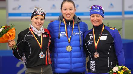 Starker Auftritt in Calgary: Josie Hofmann (M). (Archivbild).