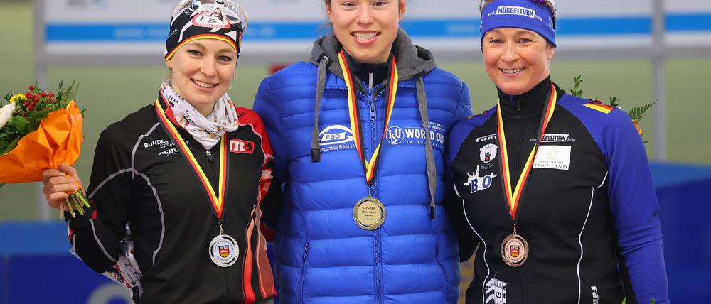 Starker Auftritt in Calgary: Josie Hofmann (M). (Archivbild).