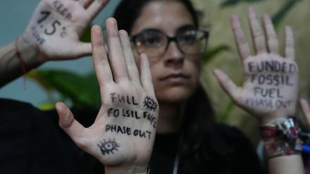 Auch Klimaaktivisten fordern ein Aus für fossile Energieträger.