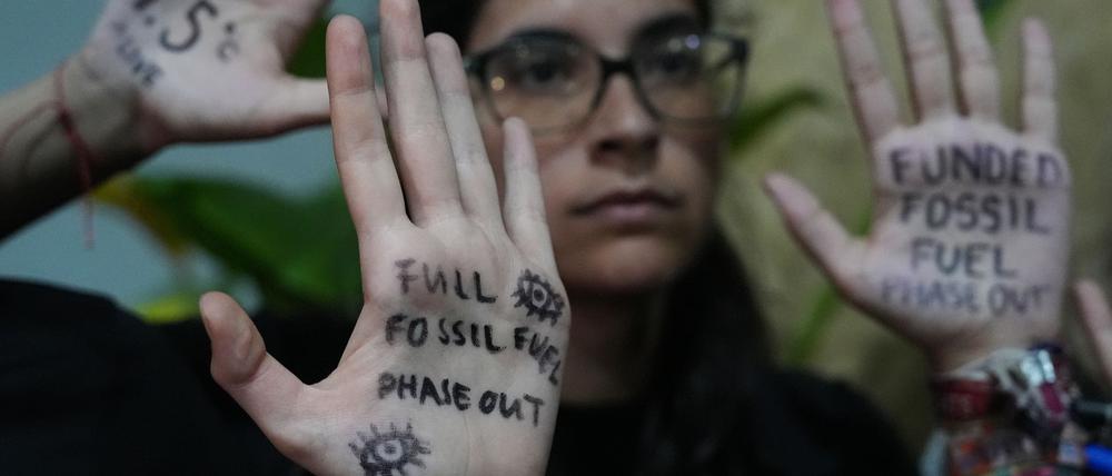 Auch Klimaaktivisten fordern ein Aus für fossile Energieträger.