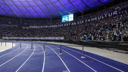 Auch die Fans von Hertha BSC haben ihren Unmut geäußert.
