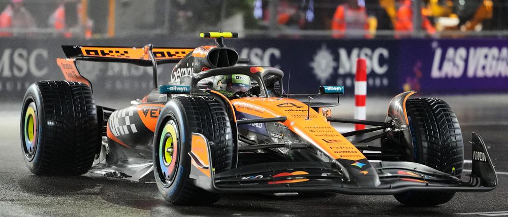 Lando Norris kam mit den Bedingungen am besten zurecht und holte sich die Pole Position.