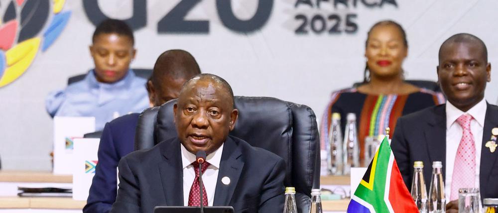 Der südafrikanische Präsident Cyril Ramaphos ist Gastgeber des ersten G20-Gipfels auf dem afrikanischen Kontinent.