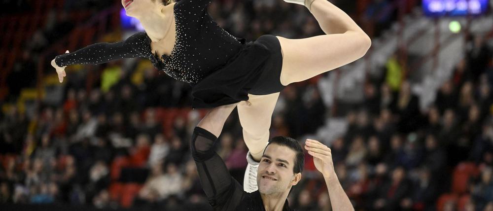 Minerva Hase (oben) und Nikita Volodin haben den Grand Prix in Finnland für sich entschieden.