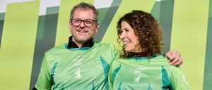 Werner Graf und Bettina Jarasch sollen die Grünen als SPitzenkandidaten in den Wahlkampf zur Abgeordnetenhauswahl führen.