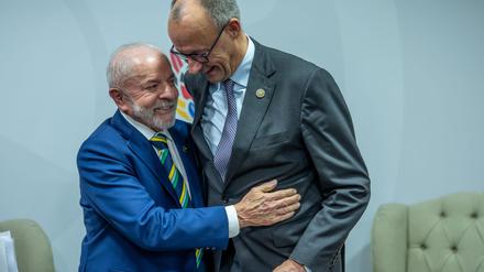 Lula und Merz haben ihre Differenzen offenbar ausgeräumt.