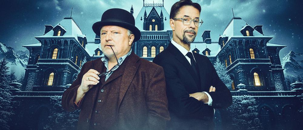 Axel Prahl (li.) und Jan Josef Liefers waren bei dem Krimi-Abend Teil des Spielleiter-Teams.