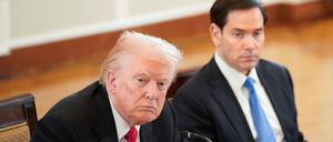 US-Präsident Donald Trump und Außenminister Marco Rubio.