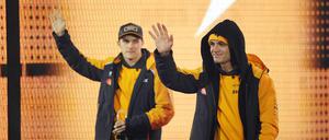 Auf Wiedersehen WM-Punkte! Oscar Piastri (l.) und Lando Norris müssen eine bittere Niederlage einstecken.