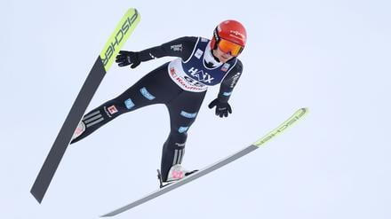 Katharina Schmid war in Lillehammer die beste deutsche Springerin.