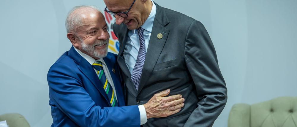 „Er kam nach Brasilien, aber sein Kopf blieb in Berlin“, sagt Lula über Merz.