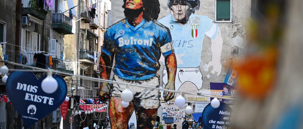 Maradona spielte 1984 bis 1991 in Neapel. (Archivbild)