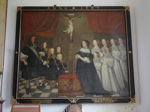 Spendenaktion „Vergessene Kunstwerke brauchen Hilfe“: Die Evangelische Kirche Berlin-Brandenburg-schlesische Oberlausitz (EKBO) sammelt Spenden für die Restaurierung eines Familiengemäldes in der Dorfkirche von Wagenitz im Havelland.