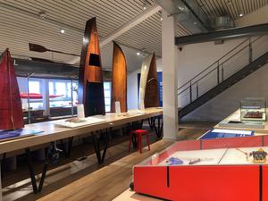 2: Blick in den Ausstellungsraum im Wassersportmuseum GrünauCredit: Julia Schmitz