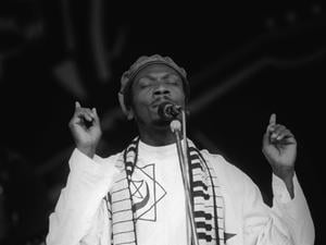 Jimmy Cliff, 1944 geboren, beim Reggae-Sunsplash-Festival im Jahr 1987 auf der Freilichtbühne Loreley. Nun ist der Musiker gestorben.