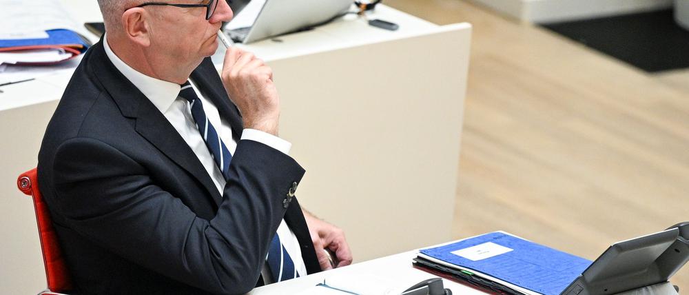 Brandenburgs Ministerpräsident Dietmar Woidke (SPD) äußert sich zur internen Krise der BSW-Landtagsfraktion (Archivbild).