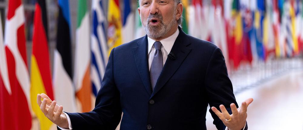 US-Handelsminister Howard Lutnick in Brüssel. 