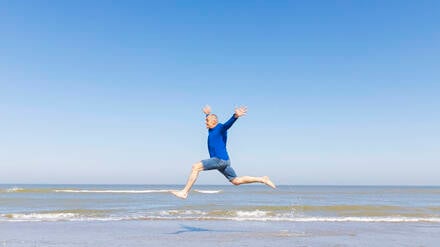 Ein älterer aktiver Mann (Symbolbild).