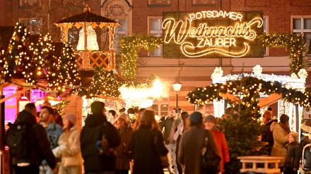 Potsdamer Weihnachtszauber, Weihnachtsmarkt, Bassinplatz Süd,
