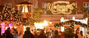 Potsdamer Weihnachtszauber, Weihnachtsmarkt, Bassinplatz Süd,