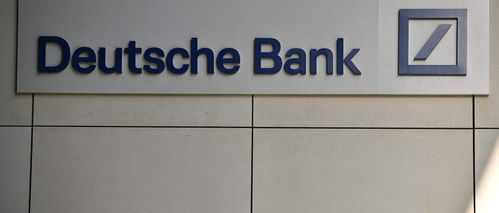 Das Logo der Deutschen Bank. 