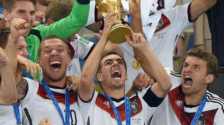 Letztmals wurde Deutschland 2014 in Brasilien Fußball-Weltmeister. (Archivfoto)