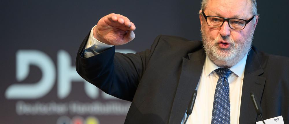 DHB-Präsident Andreas Michelmann ruft für die Handball-Frauen bei der Heim-WM hohe Ziele aus. (Archivfoto)