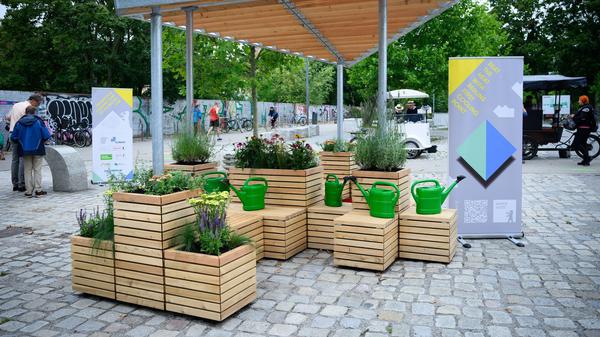 Im Juli wurde im Mauerpark Berlins erster Cooling Point vorgestellt. (Archivbild) 
