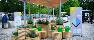 Im Juli wurde im Mauerpark Berlins erster Cooling Point vorgestellt. (Archivbild)