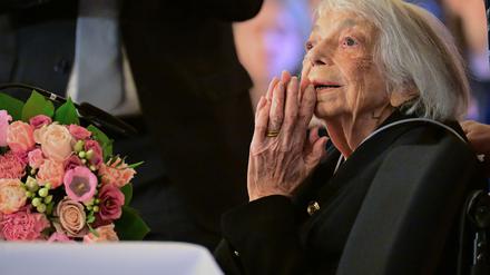 Margot Friedländer hatte am 7. Mai ihren letzten öffentlichen Auftritt in Berlin und starb am 9. Mai. (Archivbild)   