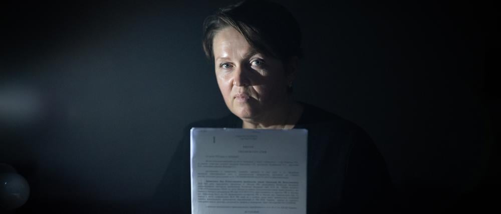 Olena Yahupova in Freiheit. 