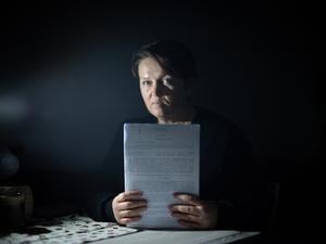 Olena Yahupova in Freiheit. 