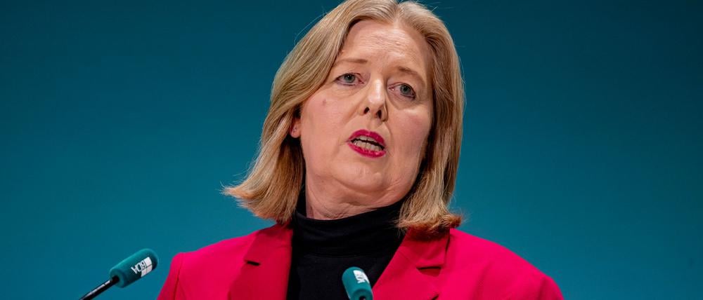 25.11.2025, Berlin: Bärbel Bas (SPD), Bundesministerin für Arbeit und Soziales, spricht beim Arbeitgebertag 2025. Foto: Fabian Sommer/dpa +++ dpa-Bildfunk +++