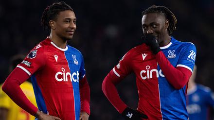 Kumpel bei Crystal Palace, Gegner in der Champions League. Eze (l.) und Olise spielen um die Tabellenführung in Europa.