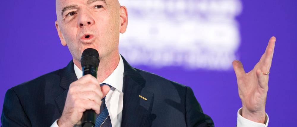 FIFA-Präsident Gianni Infantino freut sich nach eigenen Angaben auf die libanesische Staatsbürgerschaft. (Archivfoto)