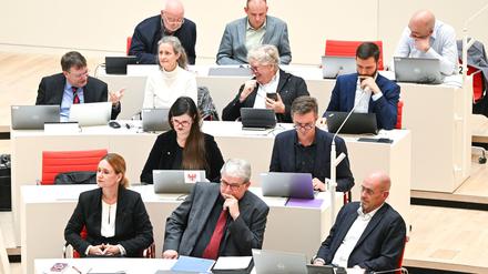 Vier Abgeordnete aus der BSW-Fraktion im Brandenburger Landtag waren aus der Partei ausgetreten - einer hat das wieder rückgängig gemacht (Archivbild).