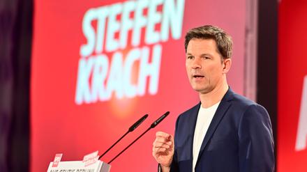 SPD-Spitzenkandidat Steffen Krach soll auch neuer Landesvorsitzender werden. (Archivbild) 