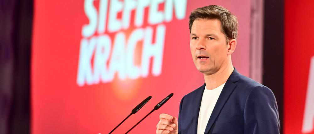 SPD-Spitzenkandidat Steffen Krach soll auch neuer Landesvorsitzender werden. (Archivbild) 