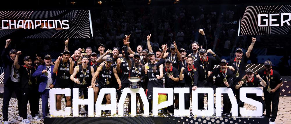 Welt- und Europameister: Deutschland ist auf dem Basketball-Thron. (Archivfoto)
