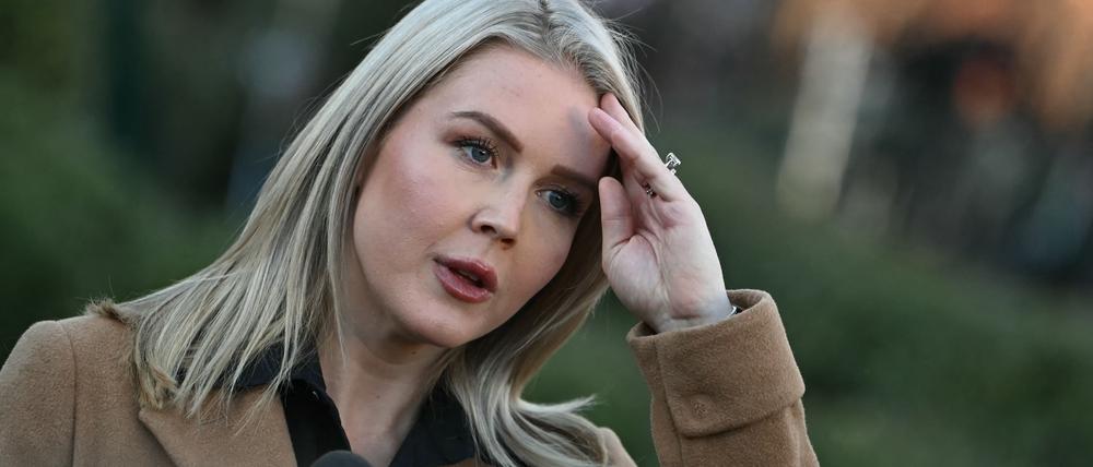 Die Pressesprecherin des Weißen Hauses, Karoline Leavitt.  